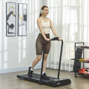 HOMCOM Foldable Walking Treadmill W/ LED Display