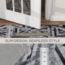 HOMCOM Non-Slip Washable Rug, Chenille Floor Carpet for Living Room,