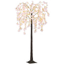 HOMCOM 180cm Cherry Blossom Tree Light With 350 LED Lights Fake Sakura Tree