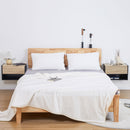 HOMCOM Modern Bedside Table Set of 2 with Drawer and Shelf