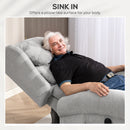 HOMCOM Power Lift Recliner Chair for Elderly with Remote Control, Grey