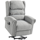 HOMCOM Power Lift Recliner Chair for Elderly with Remote Control, Grey