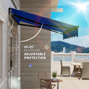 Outsunny 3 X 2.5m Electric Awning With LED Light And Remote Controller