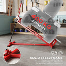 HOMCOM Foldable Ride On Lawn Mower Lift, 400 kg Telescopic Maintenance Jack