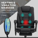 Vinsetto Ergonomic Heated 6 Points Vibration Massage Office Chair