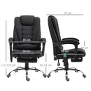 Vinsetto Ergonomic Heated 6 Points Vibration Massage Office Chair
