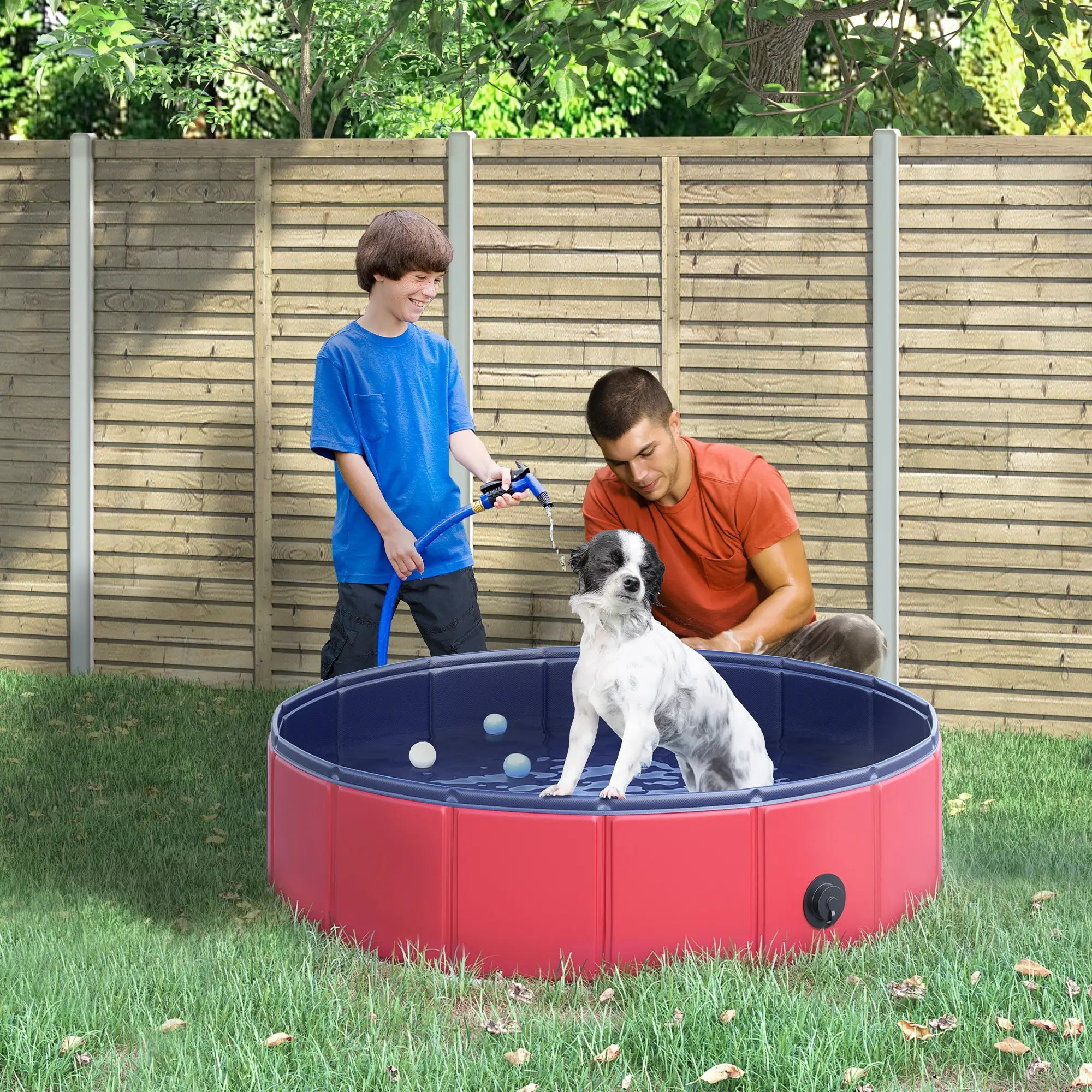 Foldable Pet Paddling Pool Swimming Pool Indoor/Outdoor Collapsible F8