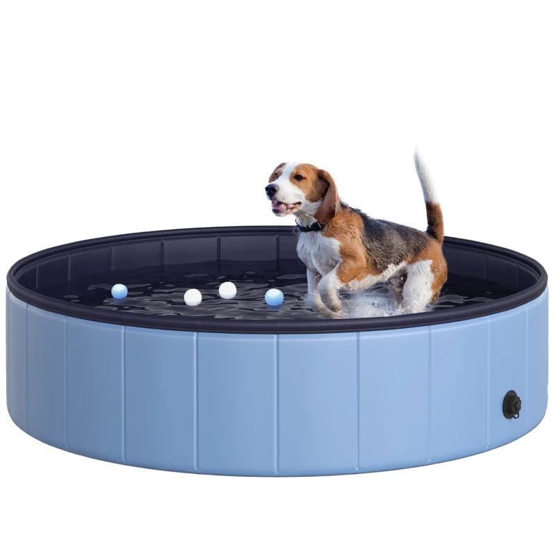 Foldable Pet Paddling Pool Swimming Pool Indoor/Outdoor Collapsible Φ80 × 20H cm