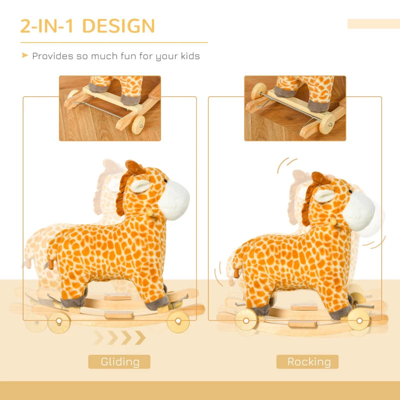 HOMCOM Children's Rocking Giraffe