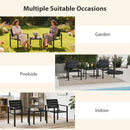 Outsunny 3 Pieces Garden Bistro Set for 2, Outdoor Bistro Table and Chairs