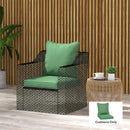 Outsunny Cushion Set with Seat & Back Pad, CUSHION ONLY, Green