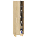 HOMCOM Bathroom Storage Unit With 6 Open Compartments And 6 Shelves