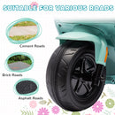 AIYAPLAY 6V Kids Electric Motorbike With Headlight And Music - Black/Green/Pink