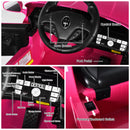 12V Electric Kids Ride On Car for 3+ Years Old Boys Girls-Pink