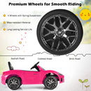 12V Electric Kids Ride On Car for 3+ Years Old Boys Girls-Pink