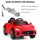 12V Electric Kids Ride On Car for 3+ Years Old Boys Girls-Red