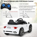 12V Electric Kids Ride On Car for 3+ Years Old Boys Girls-White