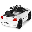 12V Volkswagen Beetle Electric Kids Ride On Car with Remote Control-White