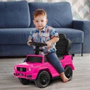 3-in-1 Baby Foot-to Floor Sliding Walker with Push Handle-Pink
