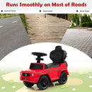 3-in-1 Baby Foot-to Floor Sliding Walker with Push Handle-Red