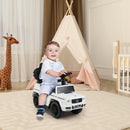 3-in-1 Baby Foot-to Floor Sliding Walker with Push Handle-White