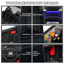 12V Electric Truck Car with Remote Controland Battery Powered UTV-Black