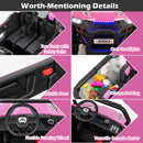 12V Electric Truck Car with Remote Controland Battery Powered UTV-Pink