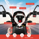 12V Battery Powered Toddler Motorbike with Music for 3-8 Years Old Kids-Black