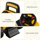 Kid's Rid-On Digger with Rotatable Digging Bucket-Yellow