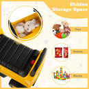 Kid's Rid-On Digger with Rotatable Digging Bucket-Yellow