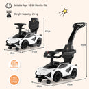 3-in-1 Ride On Push Car with Removable Guardrails and Handle
