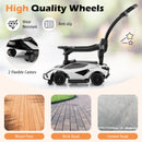 3-in-1 Ride On Push Car with Removable Guardrails and Handle