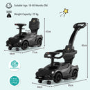 3-in-1 Ride On Push Car with Removable Guardrails and Handle