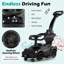3-in-1 Ride On Push Car with Removable Guardrails and Handle