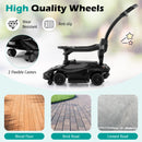3-in-1 Ride On Push Car with Removable Guardrails and Handle