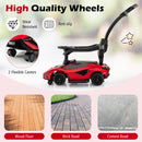 3-in-1 Ride On Push Car with Removable Guardrails and Handle