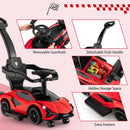 3-in-1 Ride On Push Car with Removable Guardrails and Handle