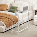 HOMCOM Folding Desk on Wheels, Writing Table for Home Office