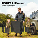 Outsunny 5 Piece 6ft Foldable Table and Chairs, Portable Picnic Table Set