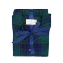 Ladies Flannel Pyjamas - Green Tartan