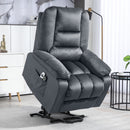 HOMCOM Lift Chair With Vibration Massage, Heat, Quick Assembly, Grey