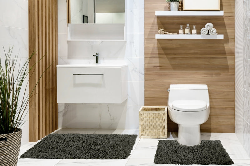 Tumble Twist Pure Cotton 2pc Bath set in Charcoal