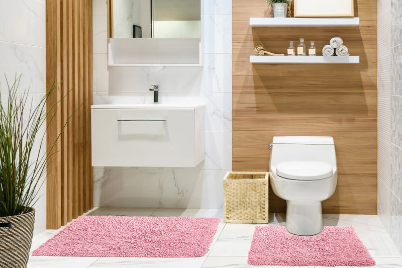 Tumble Twist Pure Cotton 2pc Bath set in Pink