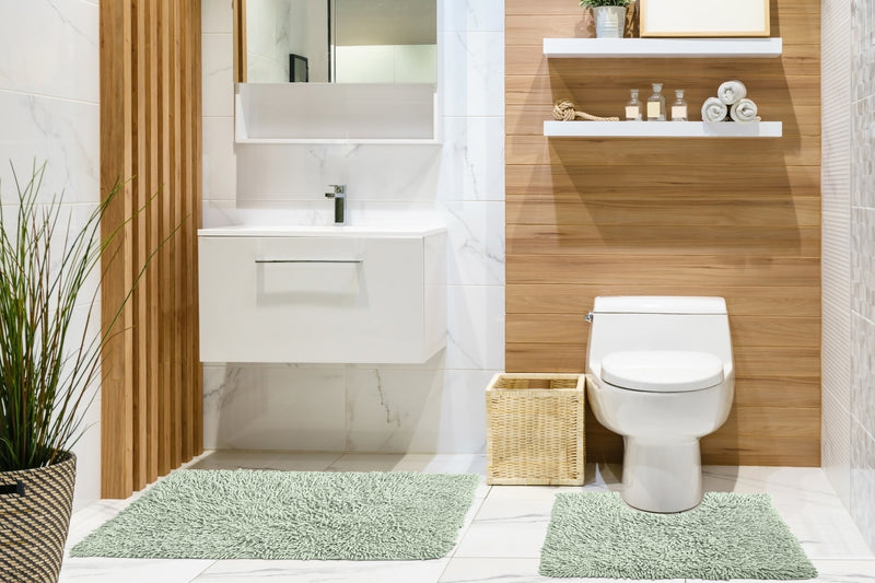 Tumble Twist Pure Cotton 2pc Bath set in Green