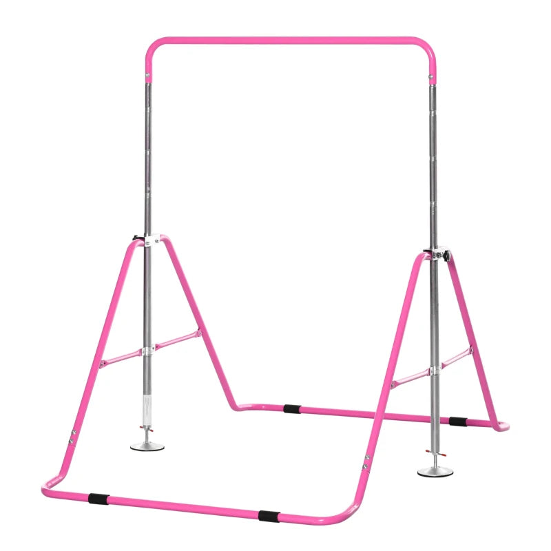 HOMCOM Kids Gymnastics Bar - Pink