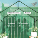 Outsunny Walk in Greenhouse w/Shelves Steeple Grow House 120 x 186 x 190 cm