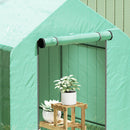 Outsunny Walk in Greenhouse w/Shelves Steeple Grow House 120 x 186 x 190 cm
