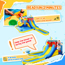 AIYAPLAY Inflatable Bouncy Castle, Water Bounce House 6 in 1 with Blower