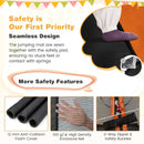 6 Feet Kids Trampoline with Swing and Enclosure Safety Net-Orange