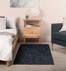 Twinkle - Super Soft Bath Mat Luxury Bath Mat With Sparkle Detailing In Black